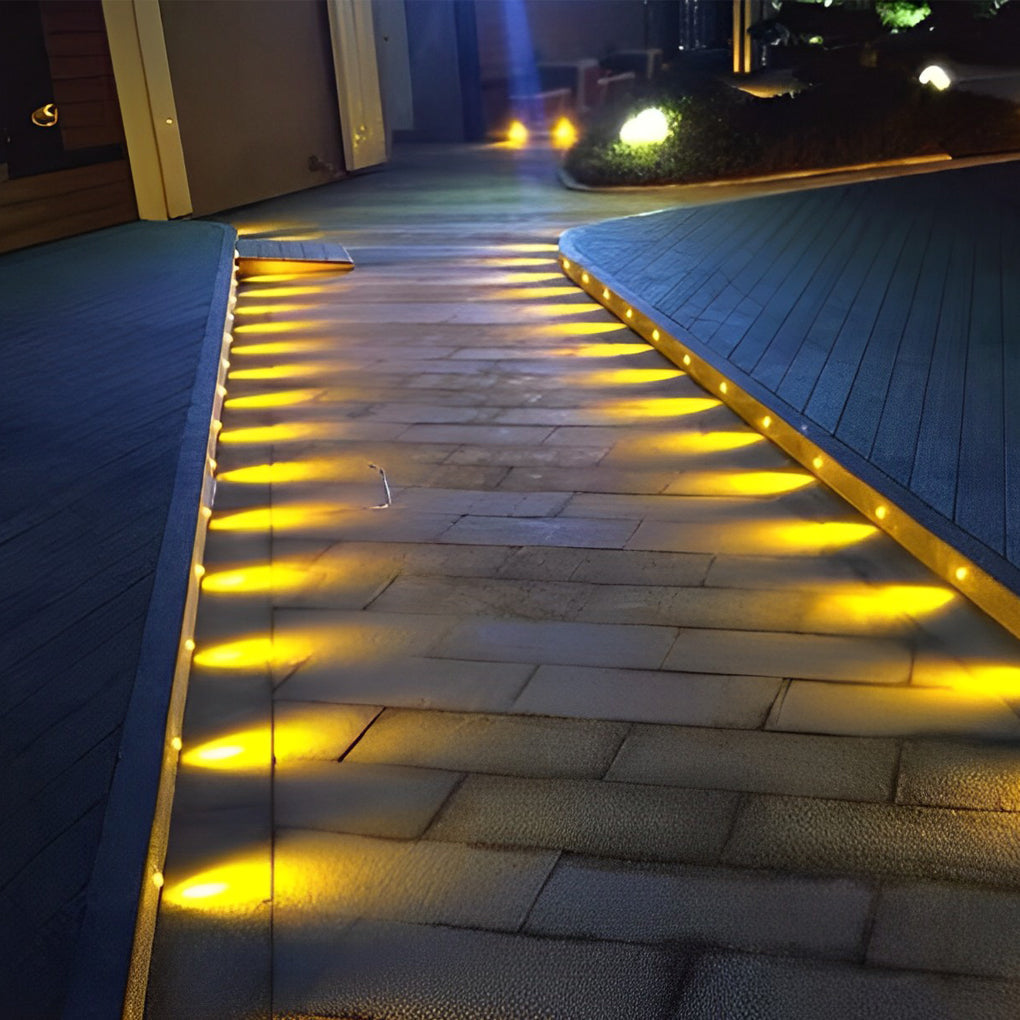 10pcs Outdoor Step Light Fixtures Modern LED Metal Lighting