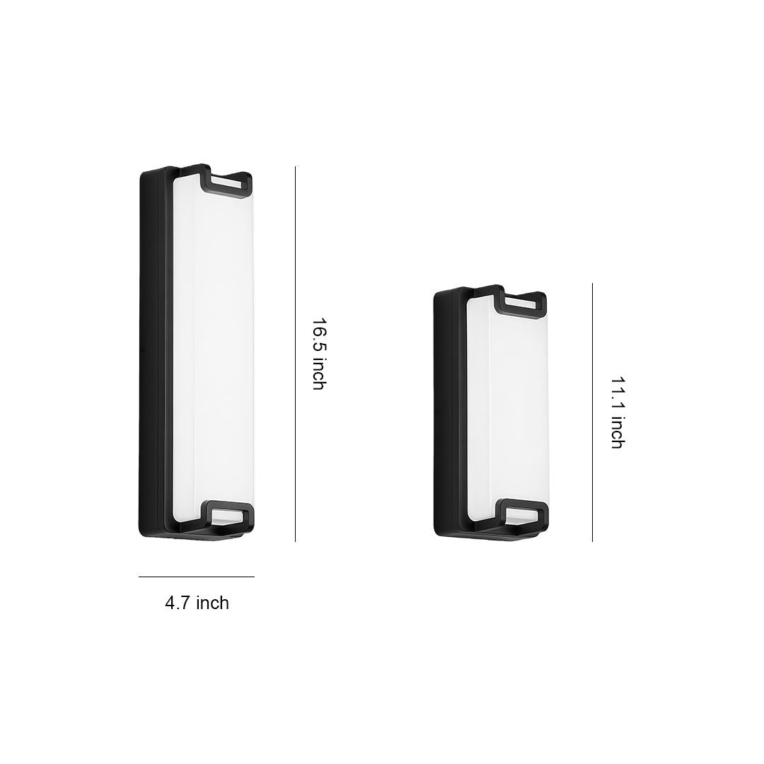 Outdoor Wall Sconce Black Modern Minimalist Waterproof Lamp