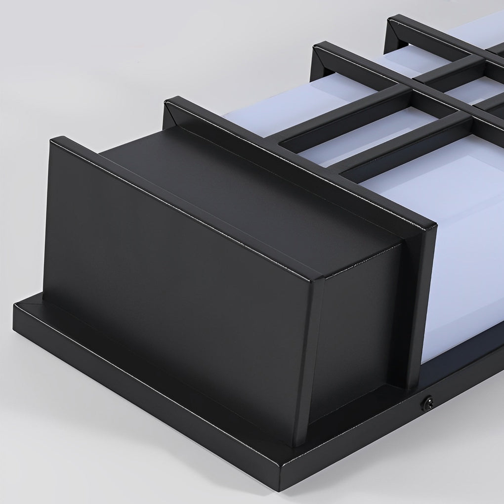 Outdoor Wall Sconce Black Retro Waterproof LED Light