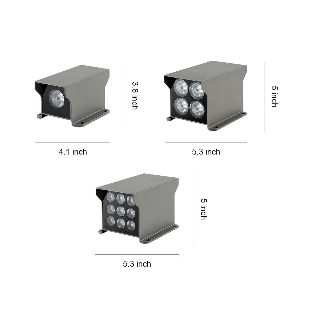 Outdoor Wall Wash Lights Bidirectional Square LED Lamp