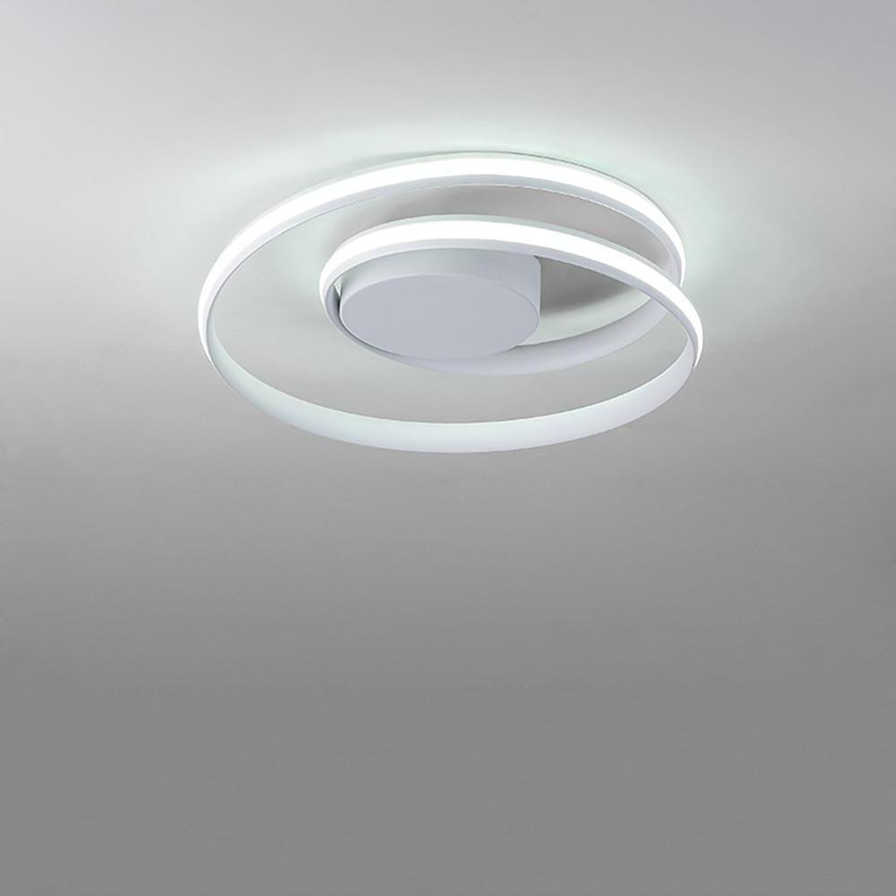 Spiraling Halo Ceiling Light Circular LED Modern Flush Mount Lighting