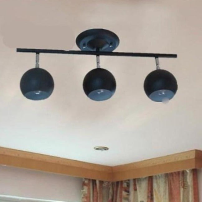 3-Light Bowled Metal Semi Flush Mount Ceiling Light – Modern & Bright