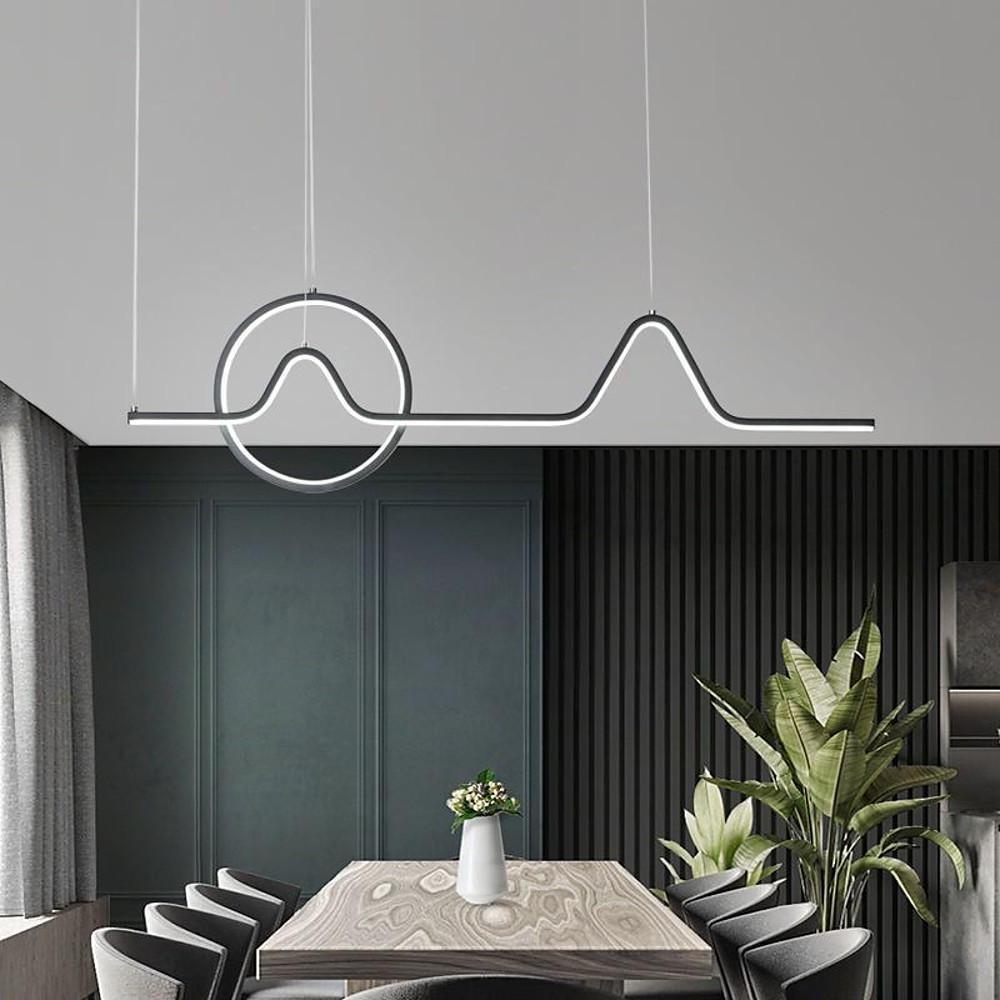 Minimalist Waves Circles Design Pendant Lighting Modern LED Ceiling Light