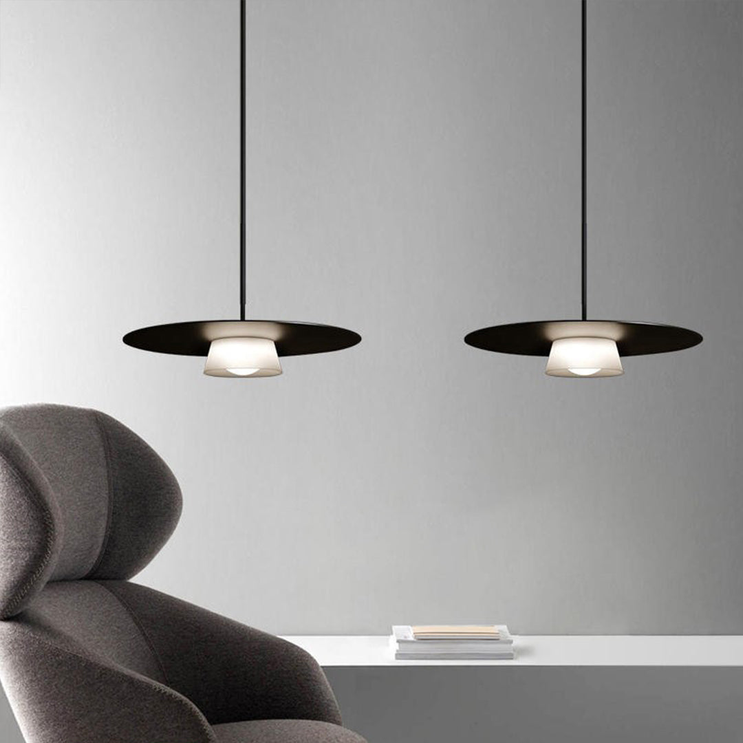 Iron Island Pendant Pight Fixtures Nordic Minimalist Round Hanging Light