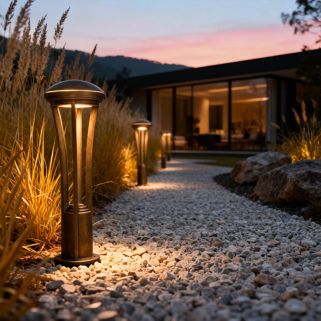 Path Light Stakes Outdoor Waterproof Antique Copper Light