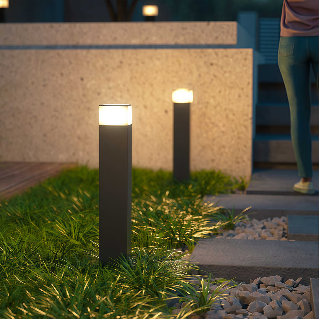Pathway Yard Lights Modern Square Ambient Outdoor Landscape Light