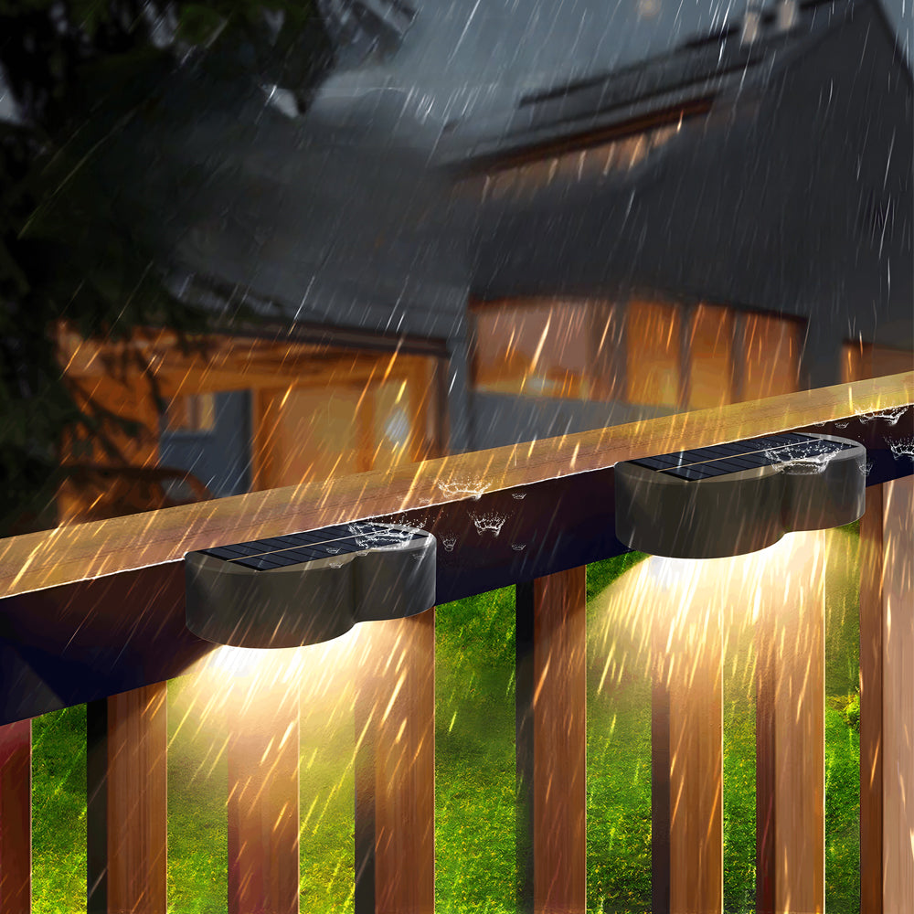 Solar-Powered Outdoor Wall Wash Lighting Waterproof 4-piece Set