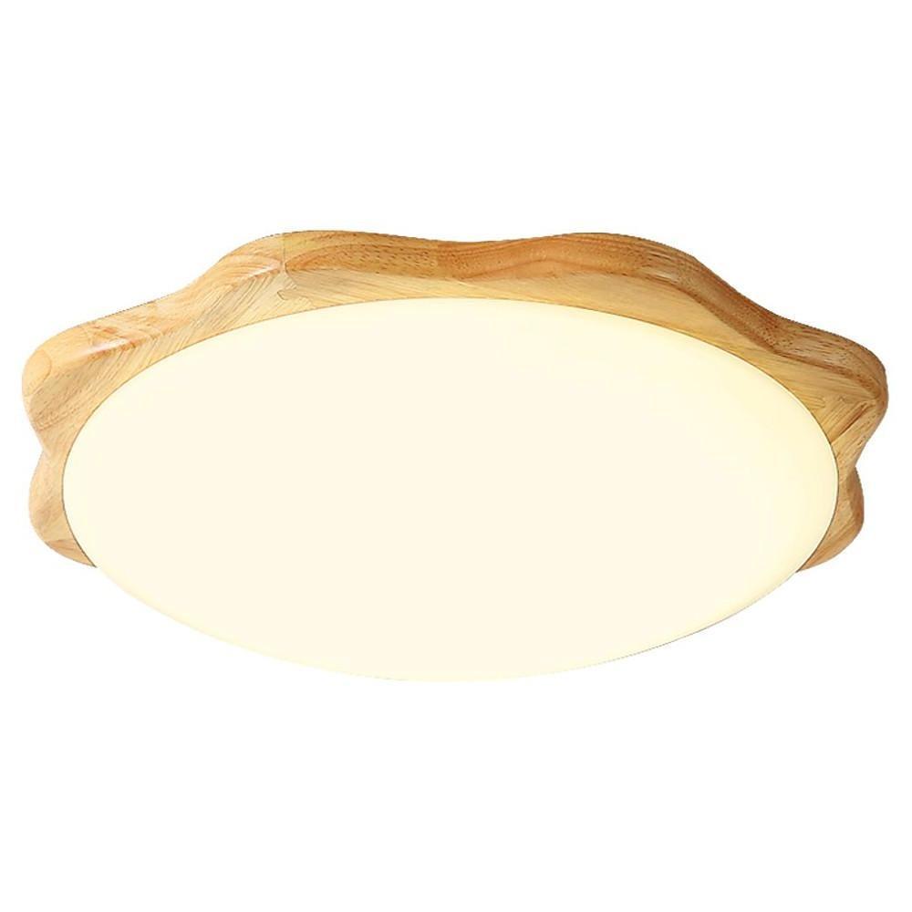 Circles Waves Minimalist Flush Mount Light LED Wood Ceiling Lights