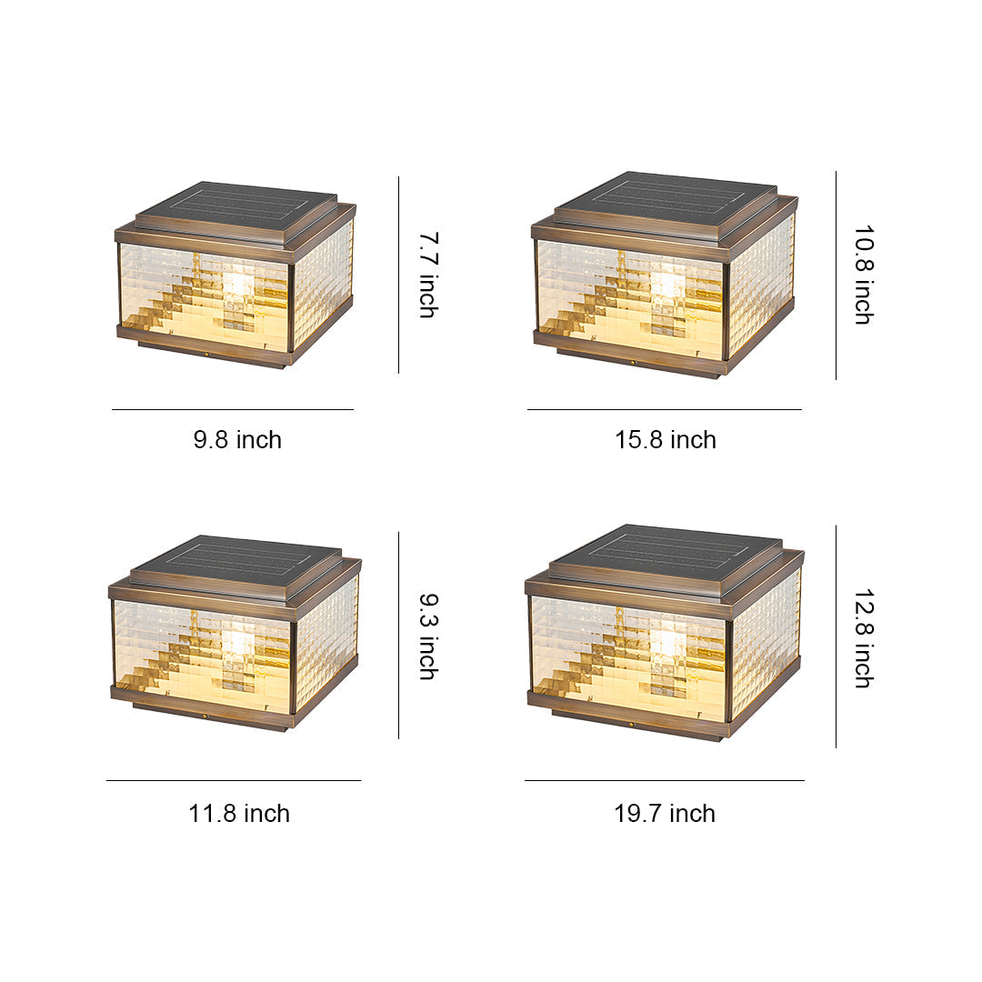 Pillar Cap Lights All-Copper Outdoor Waterproof Light