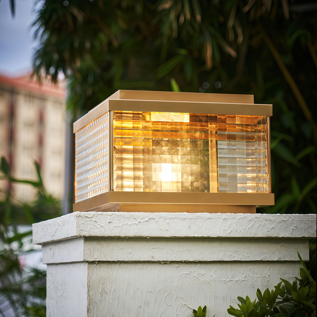Pillar Cap Lights All-Copper Outdoor Waterproof Light