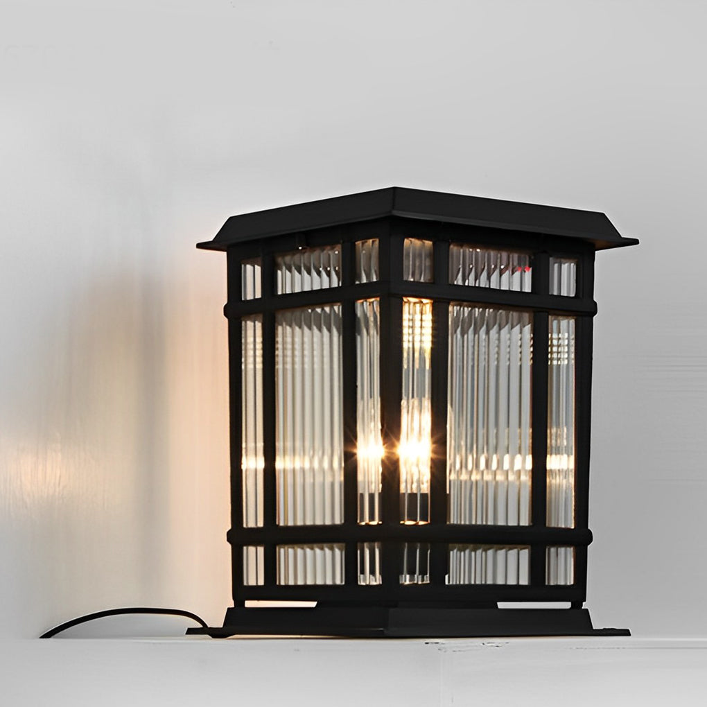 Pillar Solar Light Dual Power Supply Vintage LED Waterproof Light