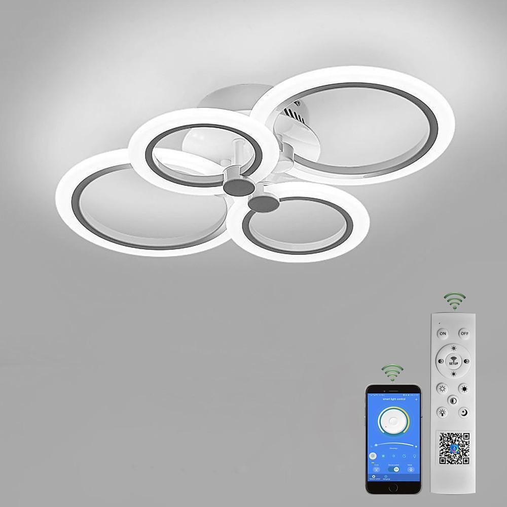 Circles Aluminum Acrylic Flush Mount Lighting LED Ceiling Lights