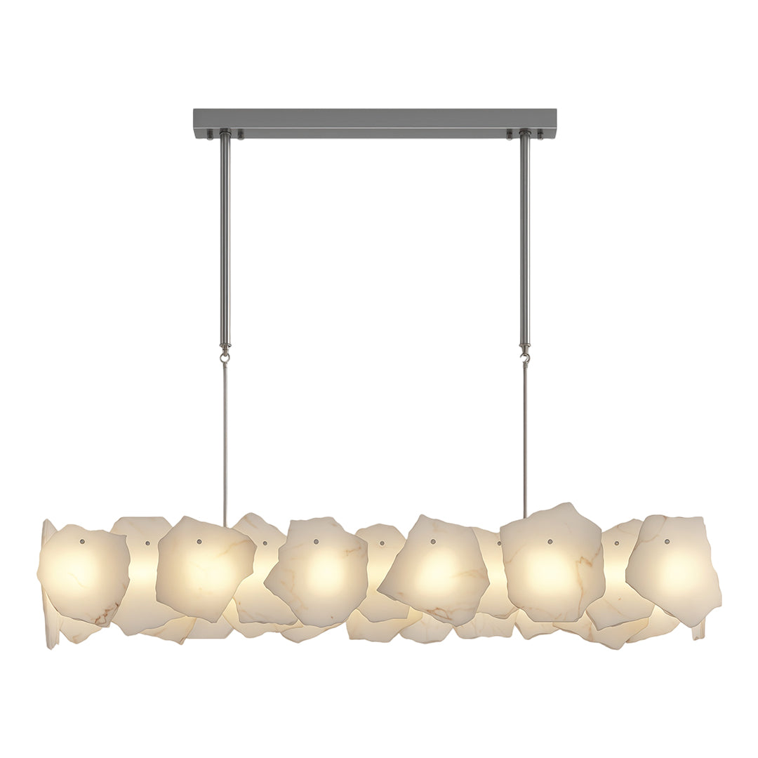 Modern LED Chandelier Cloud Stone Full Copper Ceiling Light