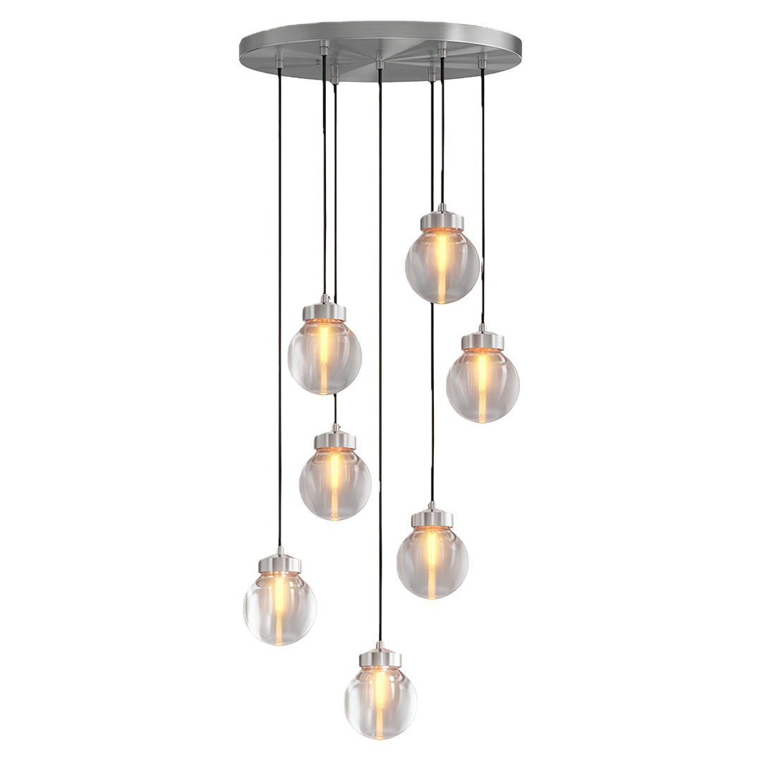 Modern Copper Chandelier Creative Luxury Glass Ceiling Light