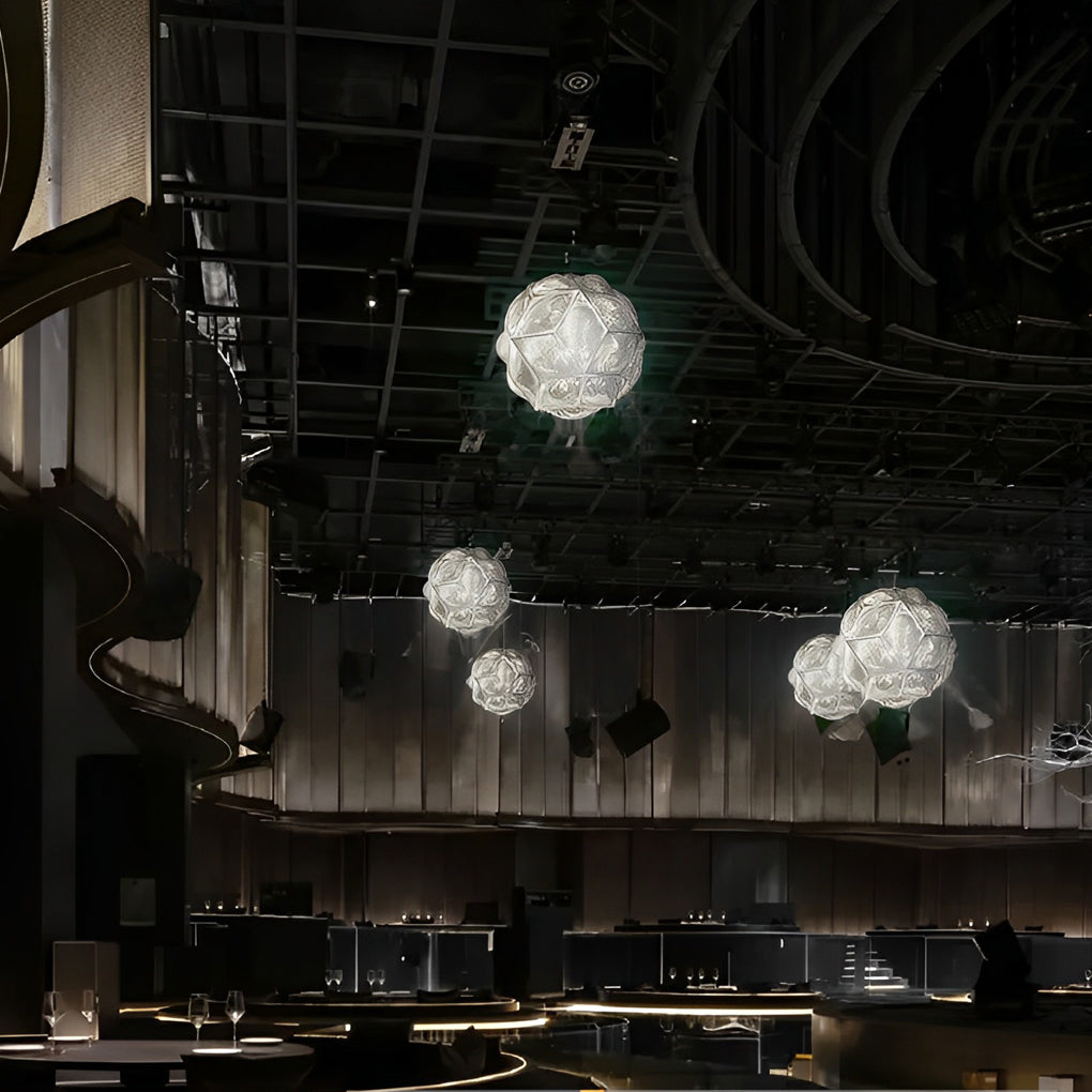 Polyhedron Pendant Light Modern Irregular Sphere Ceiling Light