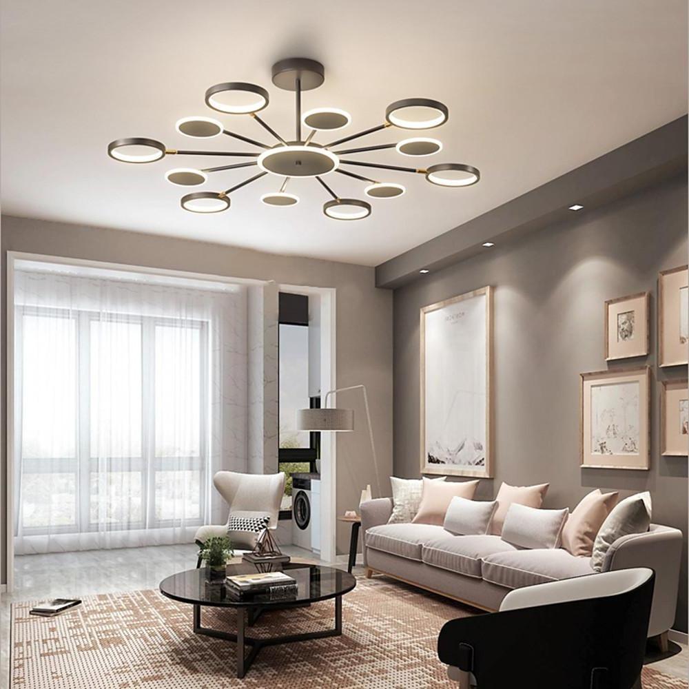 Multi Circle Design Pendant Lighting Acrylic Aluminum Alloy LED Ceiling Lights