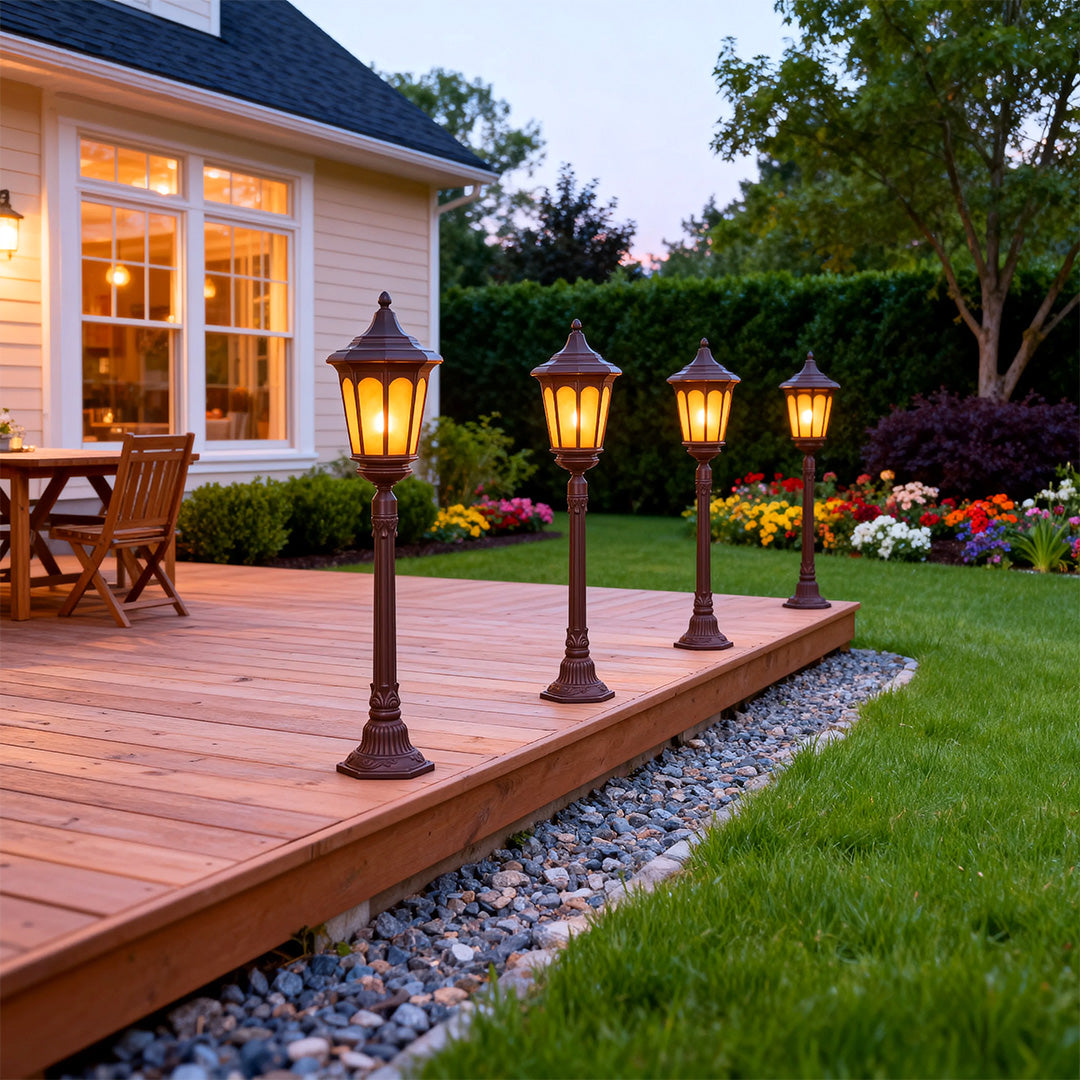 Post Path Lights Waterproof Traditional LED Outdoor Landscape Light