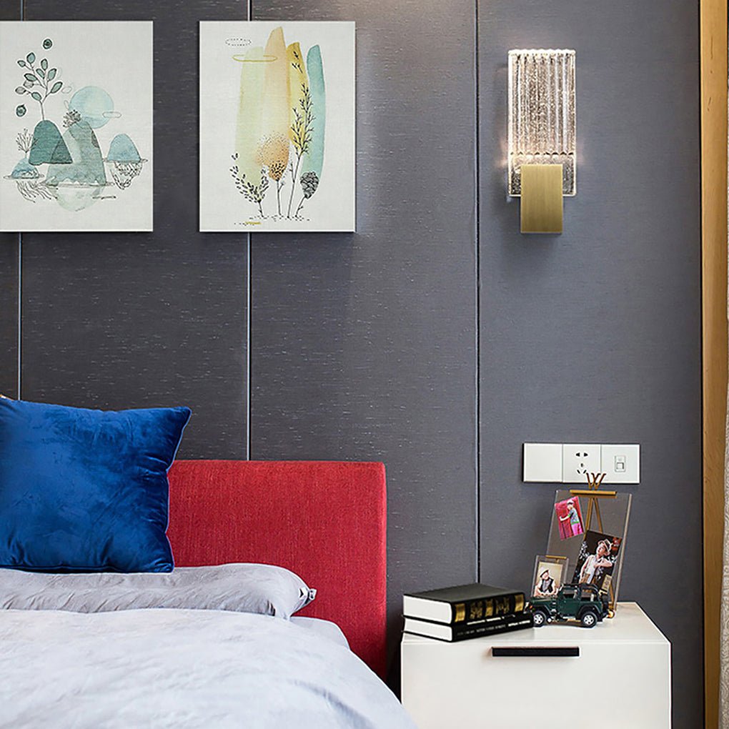 [Open-Box]Postmodern Minimalist Aisle Staircase Bedside LED Crystal Wall Sconces