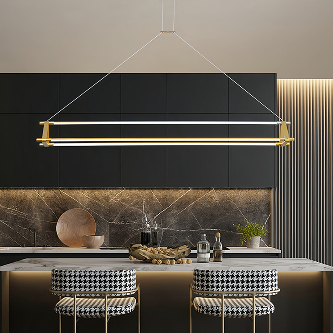 Linear Pendant Lights Dimmable Slim Strip Kitchen Island Light