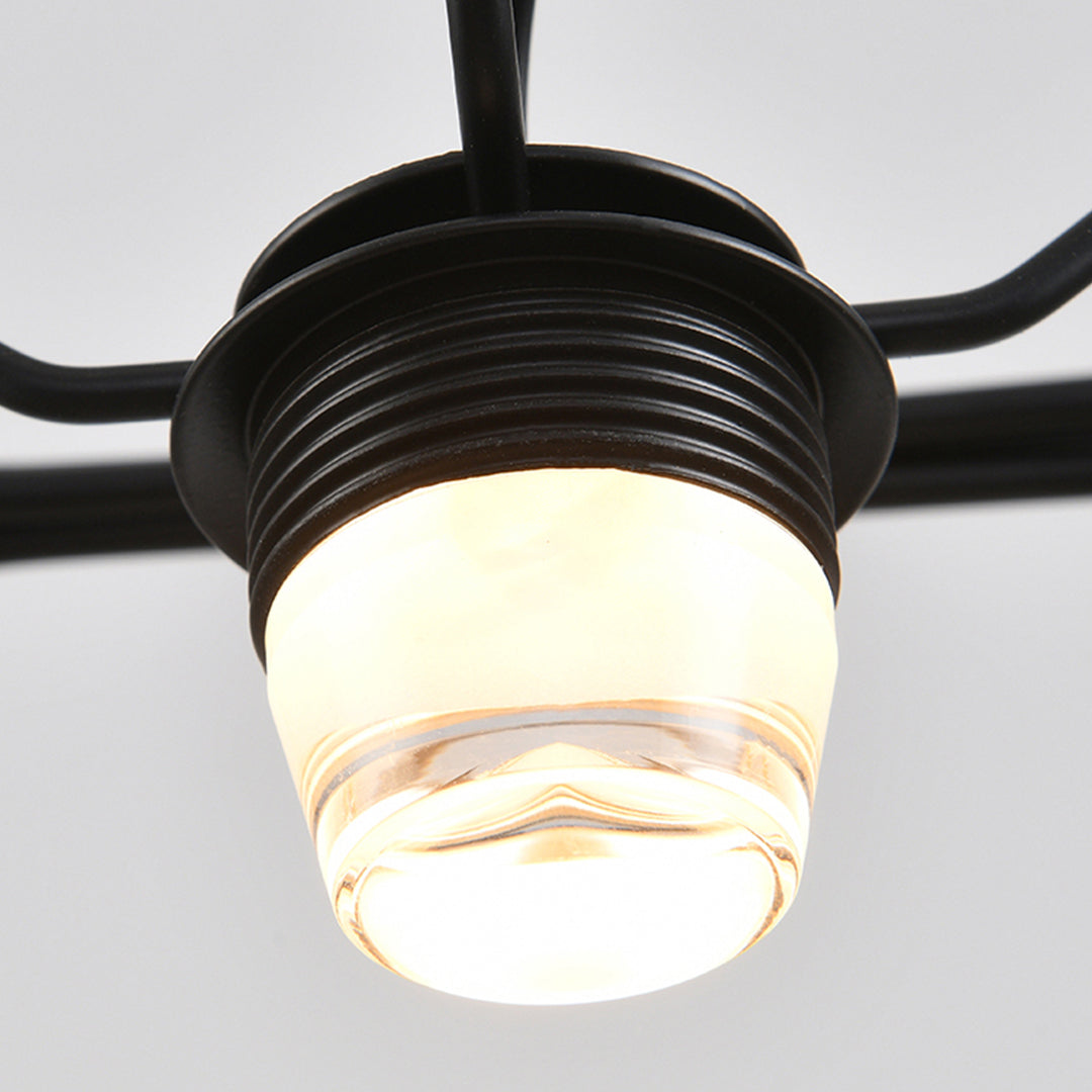 LED Square Cage Chandelier Nordic