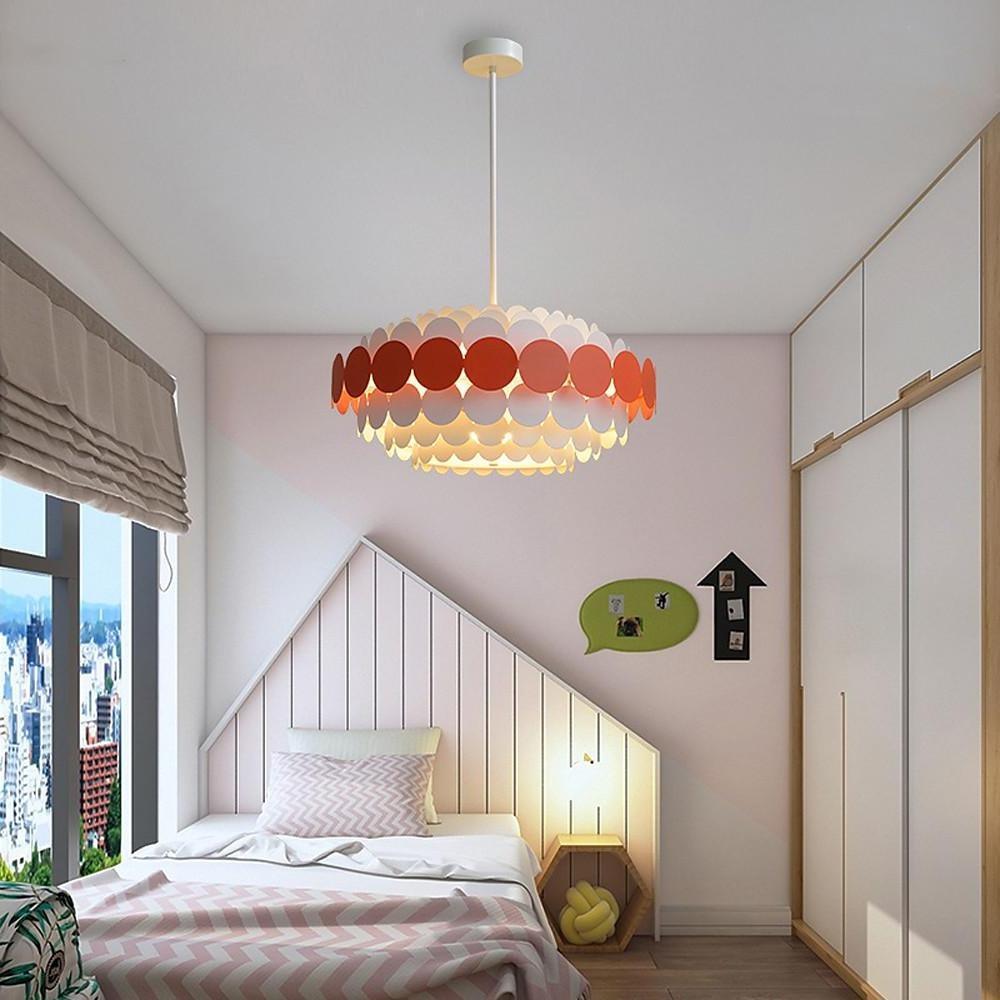 Circles Frills Blue Pendant Light Metal Stylish Ceiling Light