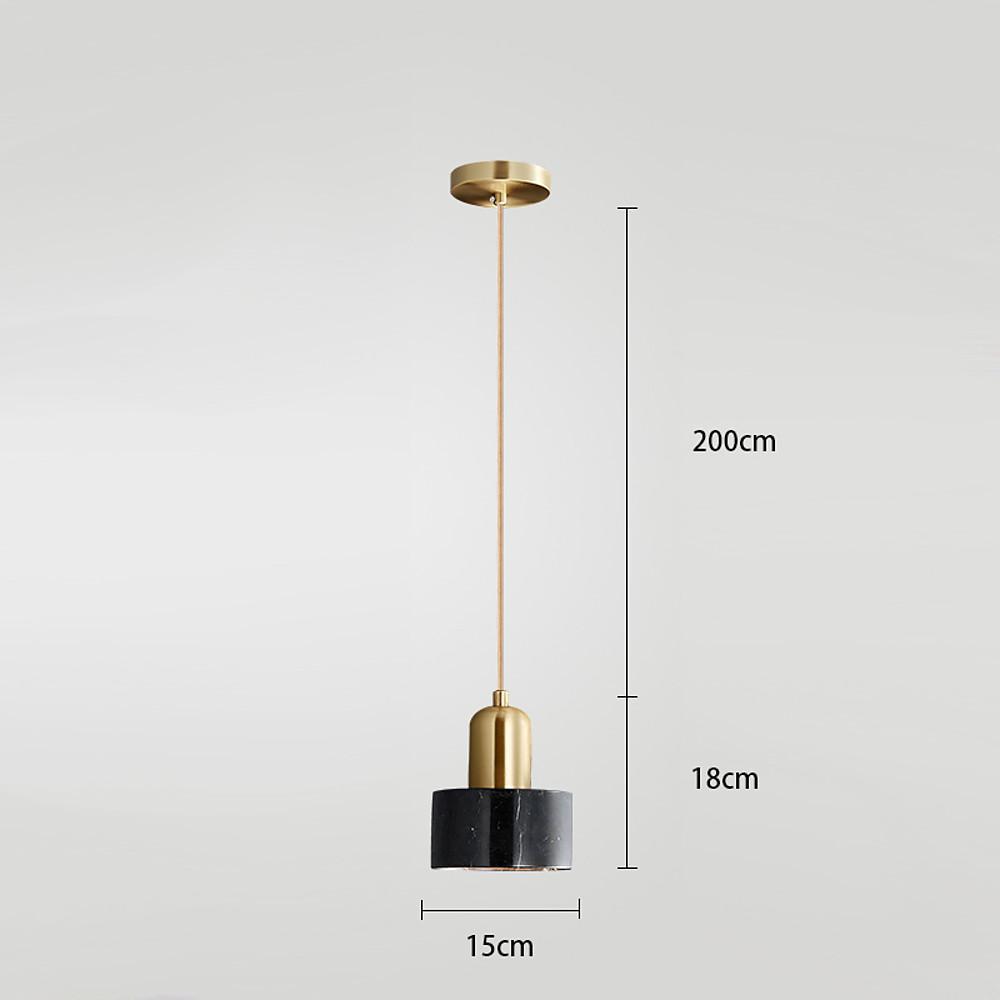 Small Pendant Light Fixtures Electroplated Metal Resin LED Modern Lighting