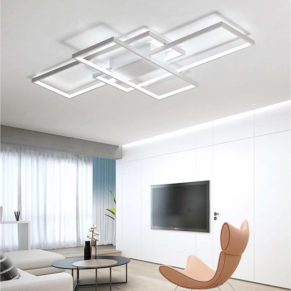 Display Of Rectangles Abstract LED Flush Mount Ceiling Lights