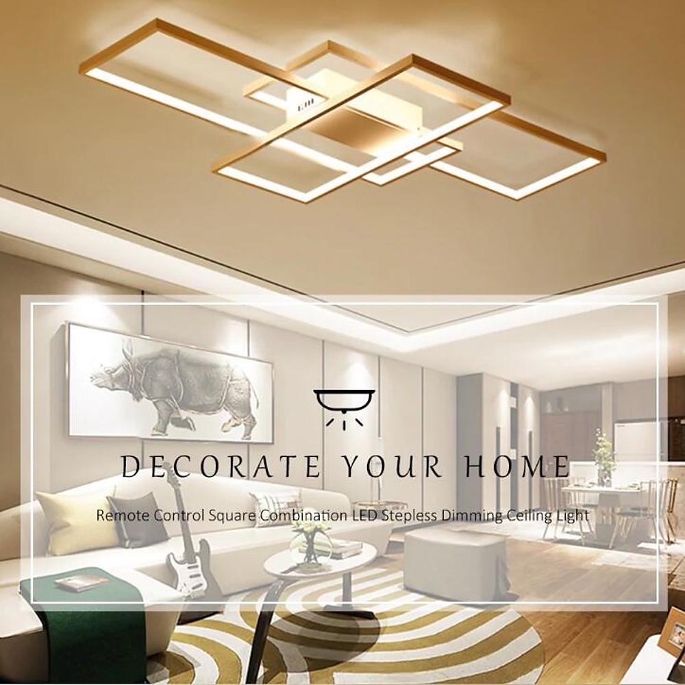 Display Of Rectangles Abstract LED Flush Mount Ceiling Lights