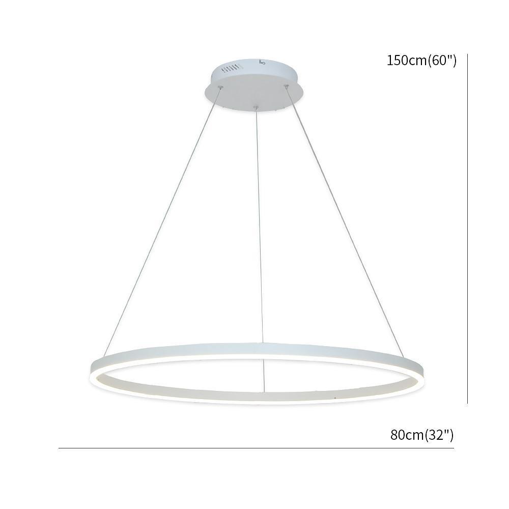 Geometric Slimline Circular Chandeliers Entry Light Dimmable Ceiling Light