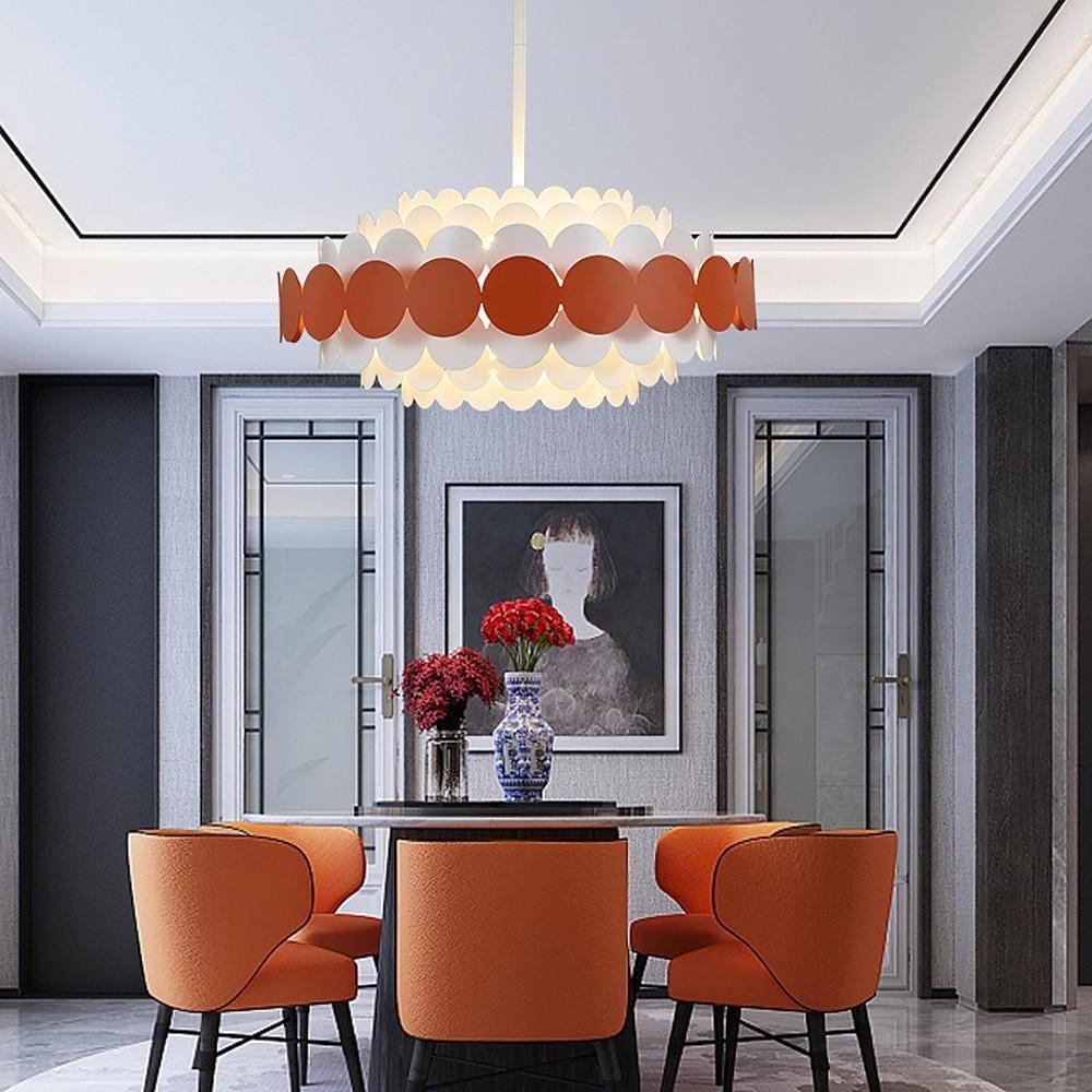 Circles Frills Blue Pendant Light Metal Stylish Ceiling Light