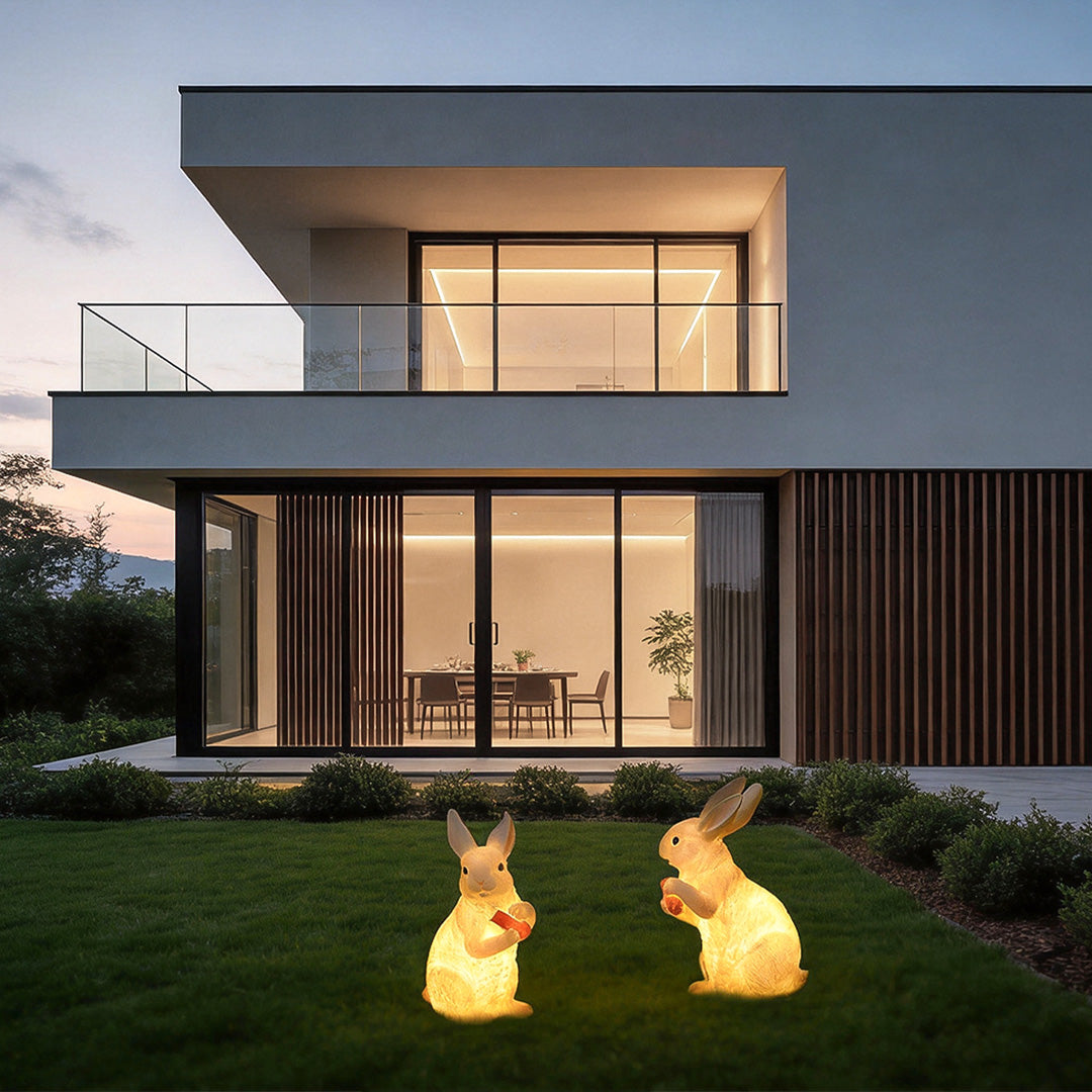 Rabbit Garden Light Modern Waterproof Fiberglass Light
