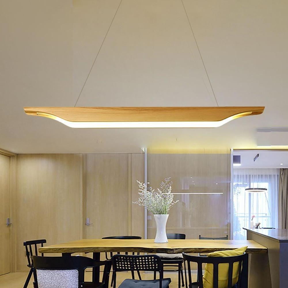 Unique Wood Design LED Modern Rustic Pendant Lighting Ceililng Lights