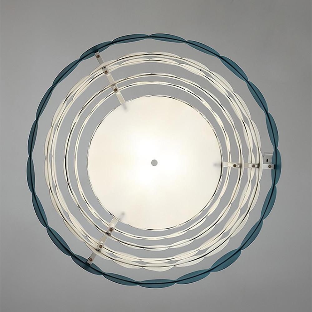 Circles Frills Blue Pendant Light Metal Stylish Ceiling Light