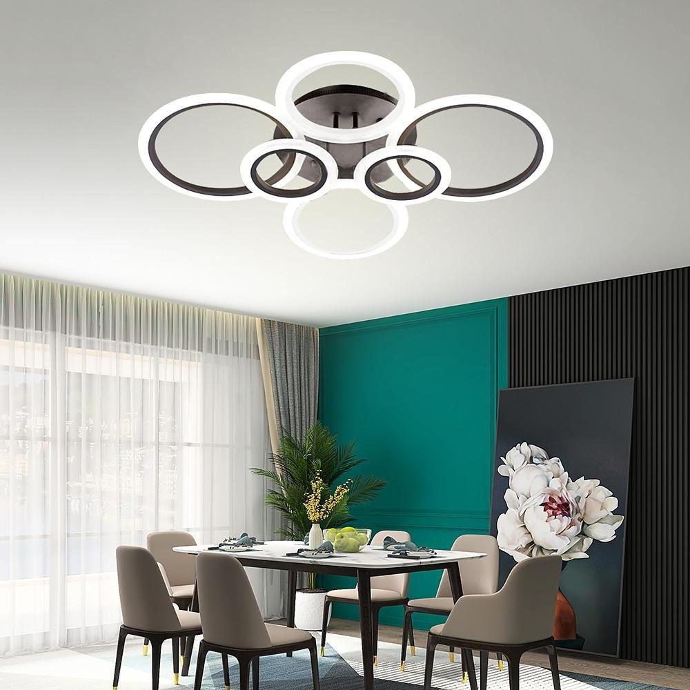 Circles Aluminum Acrylic Flush Mount Lighting LED Ceiling Lights