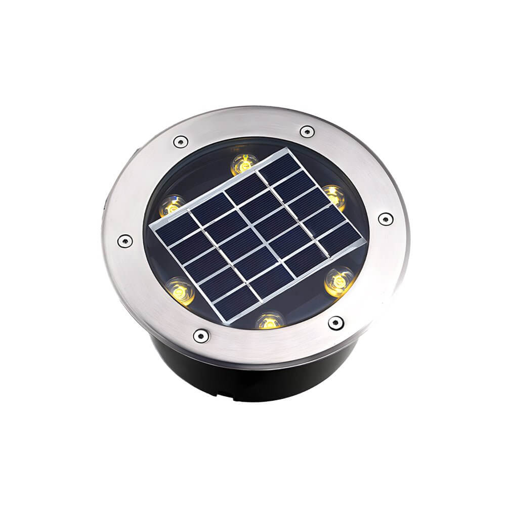 Recessed Floor Lighting Solar LED Metal Well Light