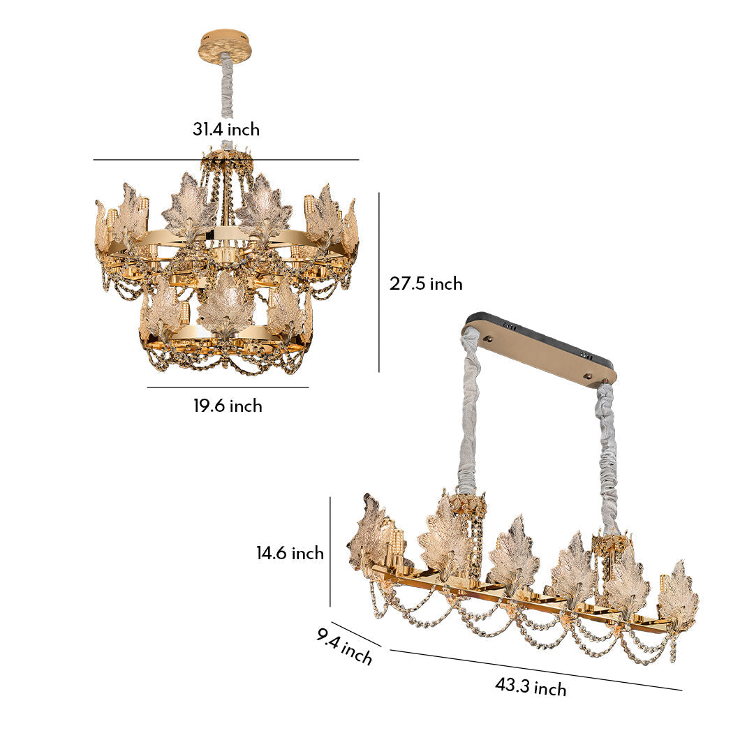 French Chandelier Luxury Crystal Ceiling Light