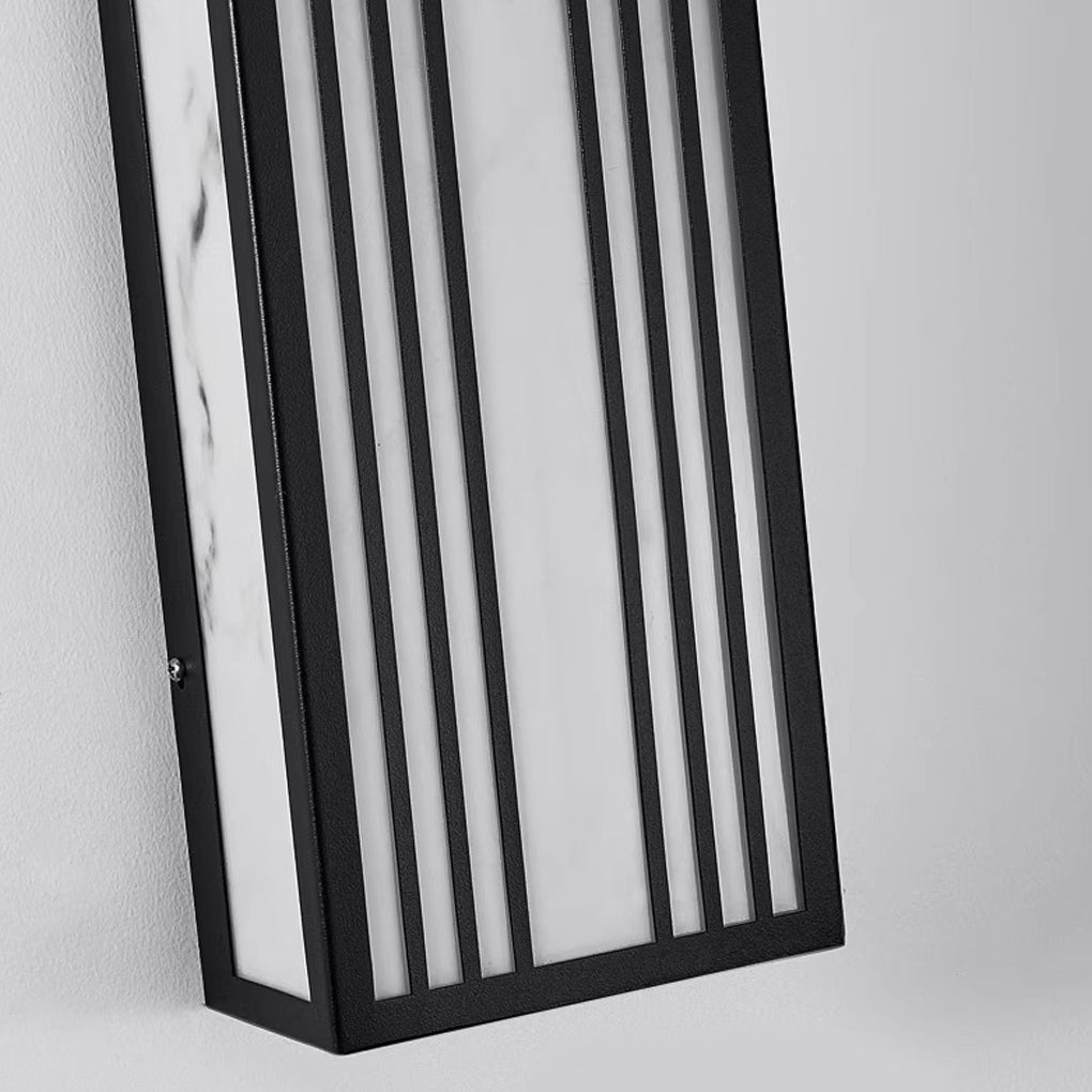 Rectangular Exterior Wall Sconce Resin Waterproof LED Light