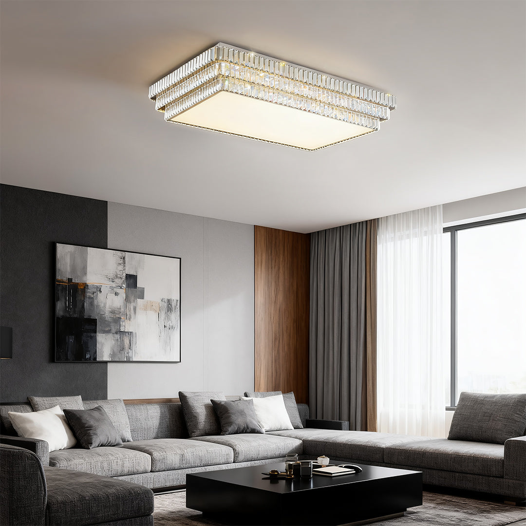 LED Flush Mount Lighting Luxury LED Crystal Lamp