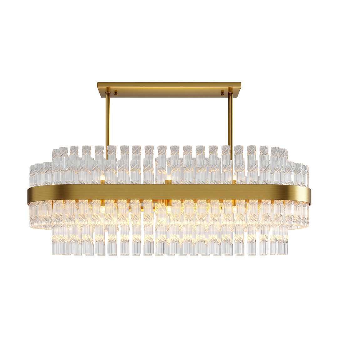 Industrial Modern Chandelier Full Copper Luxury Ceiling Light