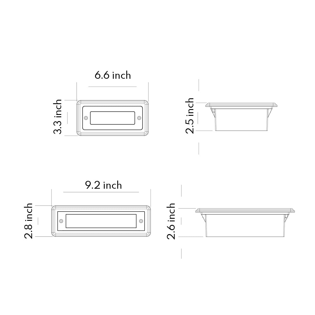 LED Recessed Step Lights Minimalist Style