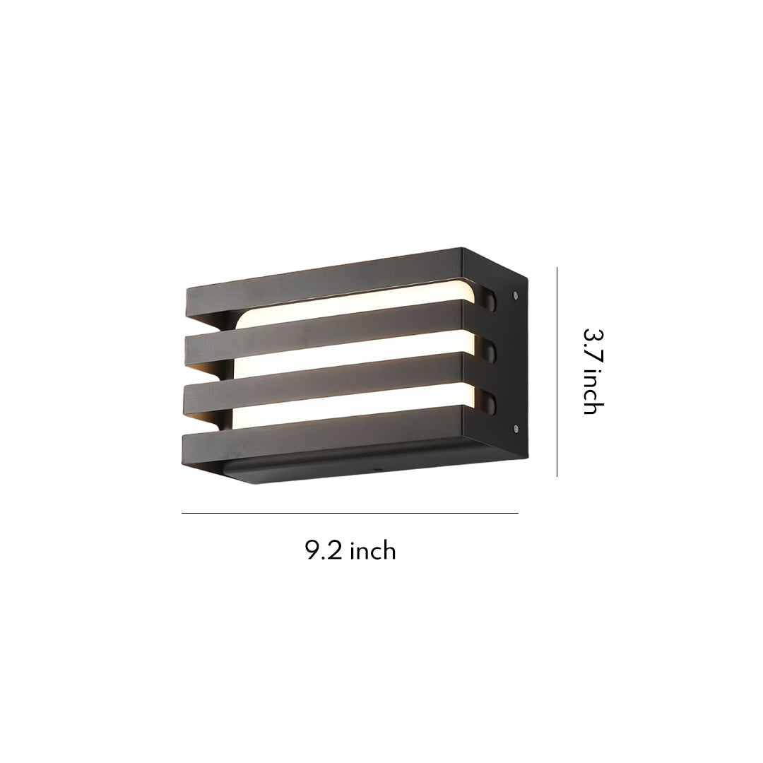 Outdoor Wall Lights LED Waterproof Black Courtyard Light