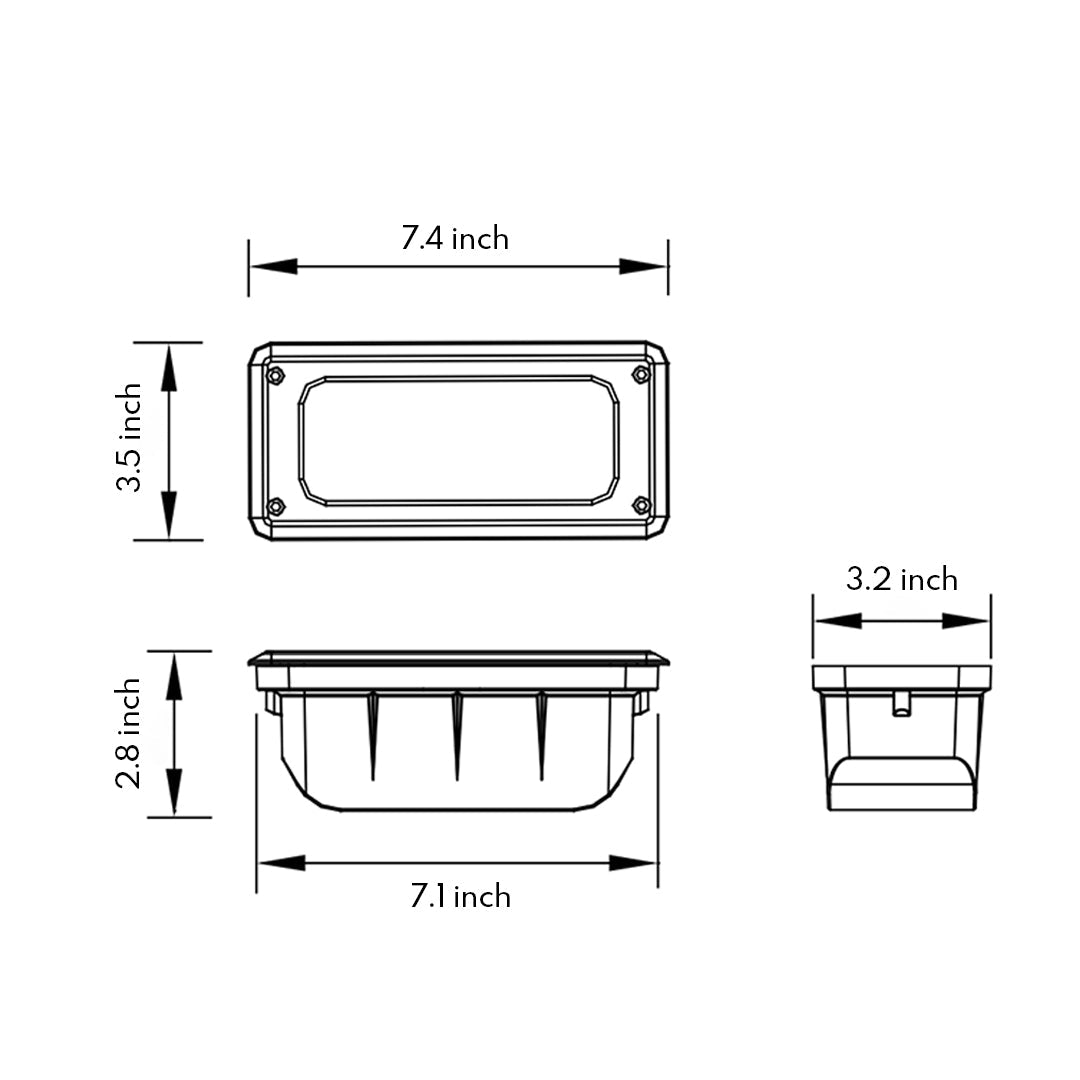 LED Lights For Outside Steps Classic Recessed