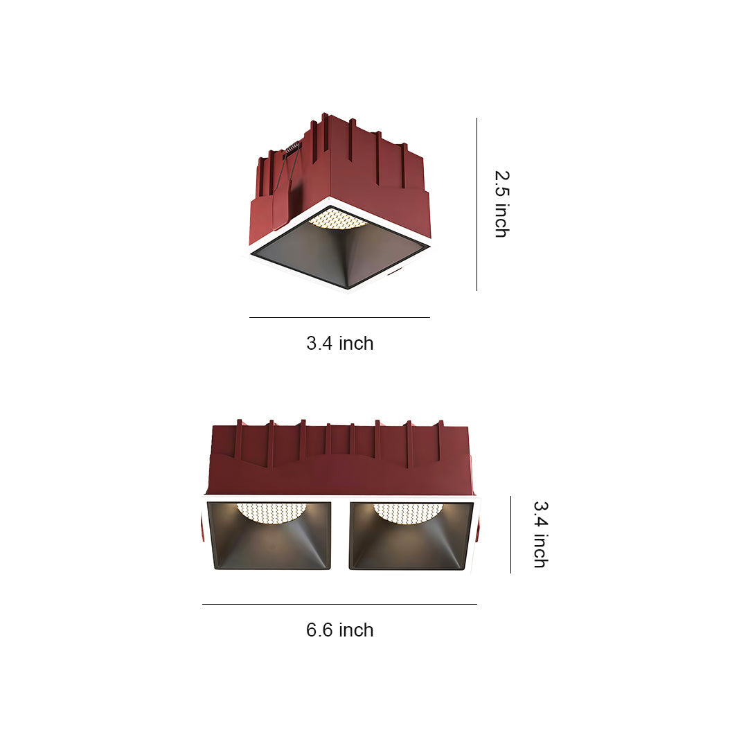Square LED Downlights Grid LED Linear Recessed Light