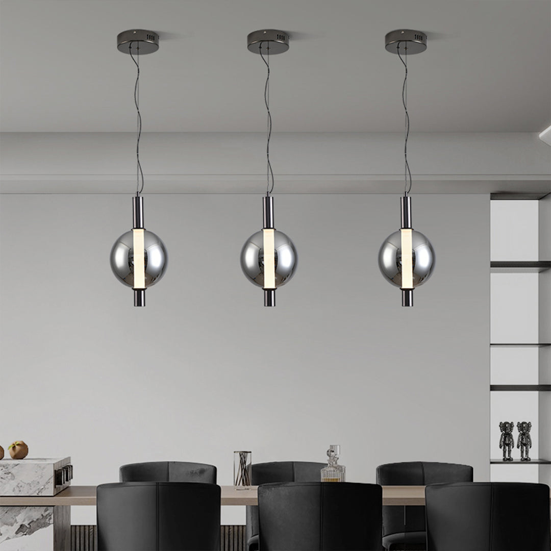 Minimalist Modern Silver Pendant Light LED