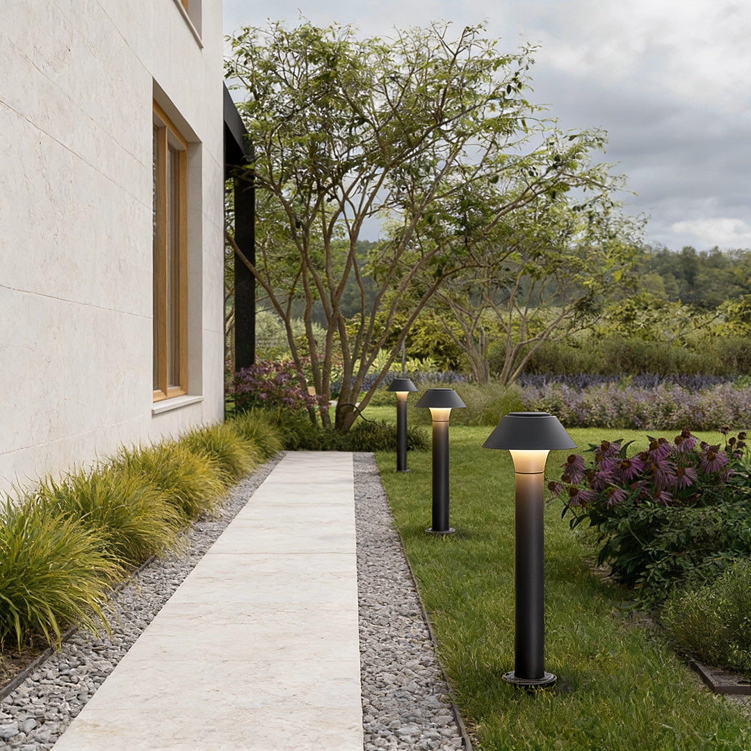 Residential Bollard Lights Minimalist Landscape Pathway Lighting