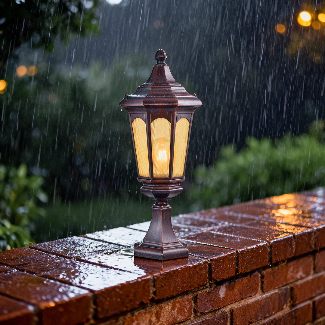 Residential Pillar Light Waterproof Retro Outdoor LED Pathway Lamp