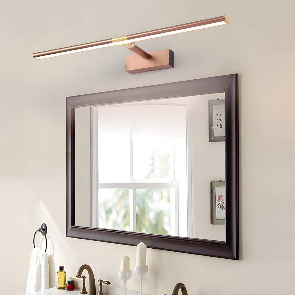[Open-Box] Retractable LED Bathroom Vanity Light with Adjustable Rod and Matte Finish
