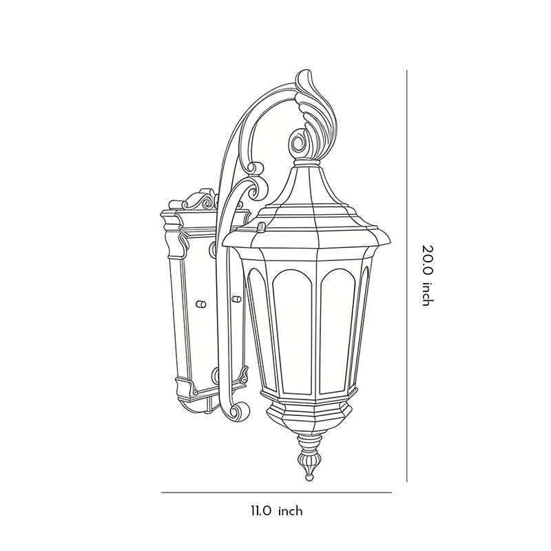 Retro Wall Sconce Classic European Waterproof Outdoor Light