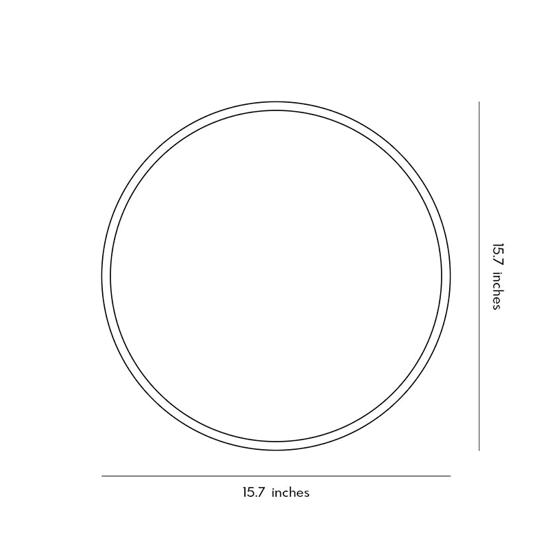 RGB LED Ring Well Light Modern Black Decorative Light