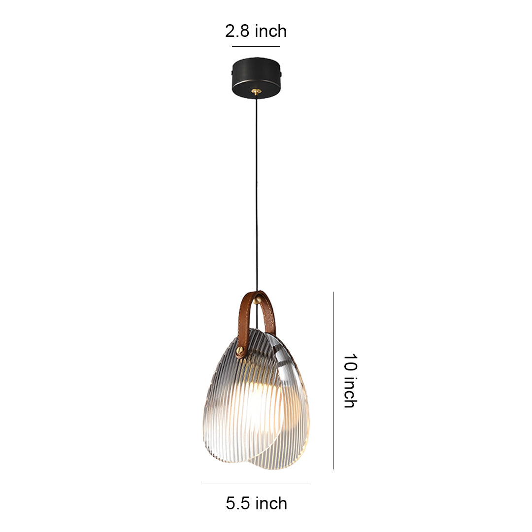 Hanging Glass Pendant Lights Nordic LED Pearl Shell Ceiling Light